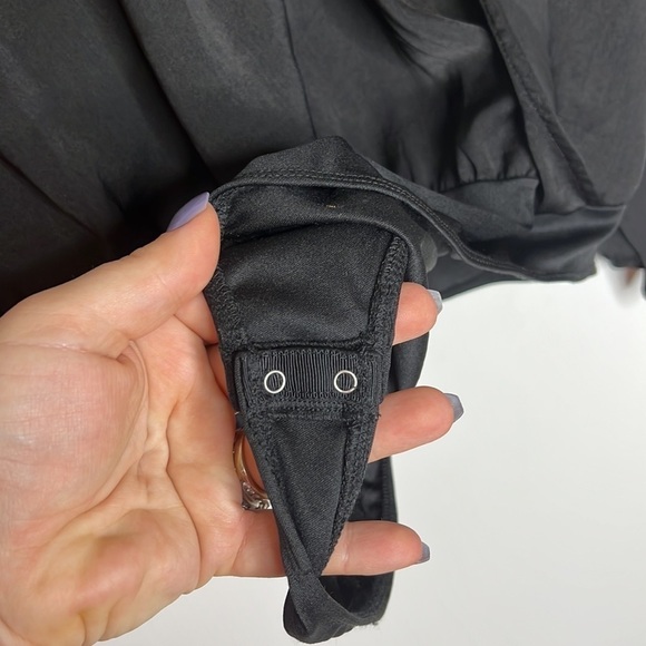 NWT American Eagle Black Faux Wrap BodySuit - Picture 10 of 12